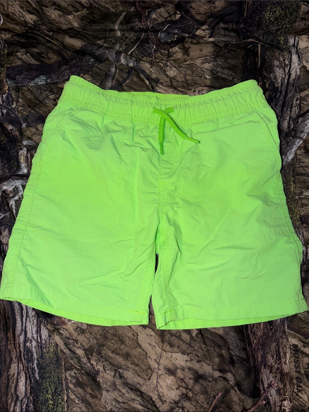 The Children's Place Neon Lime Green Boys' Swim Trunks